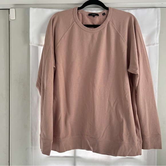 Vince Sweatshirt Mens XL Salmon Crew Neck Long Sleeves Pullover Lightly Used - Picture 2 of 8